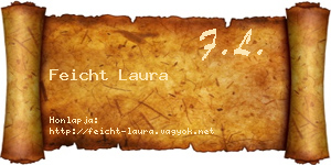 Feicht Laura névjegykártya